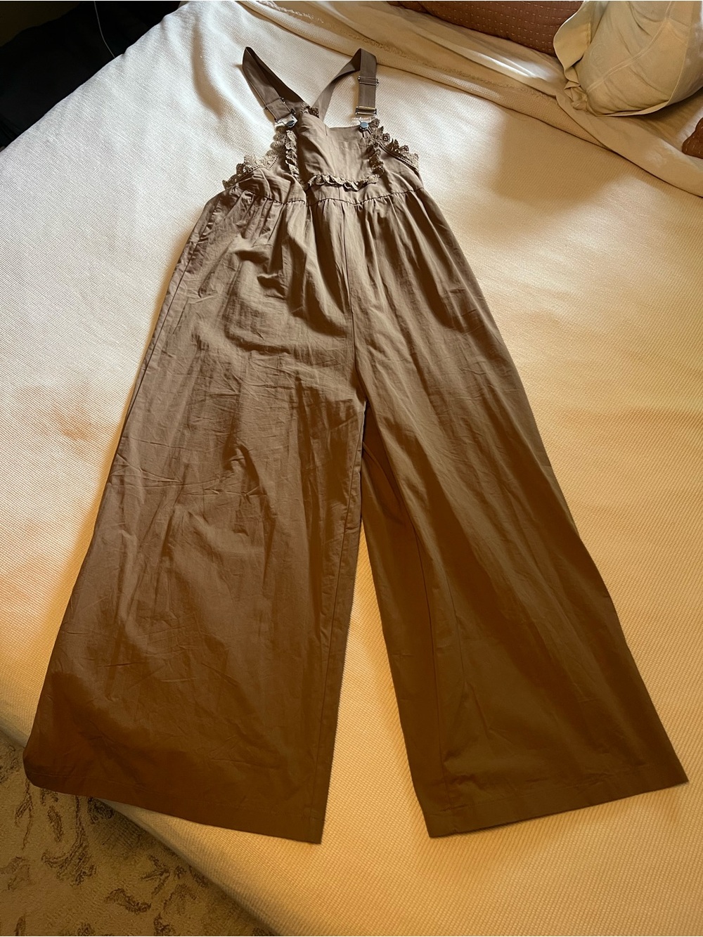 Maternity Wide-Leg Overall Jumpsuit
